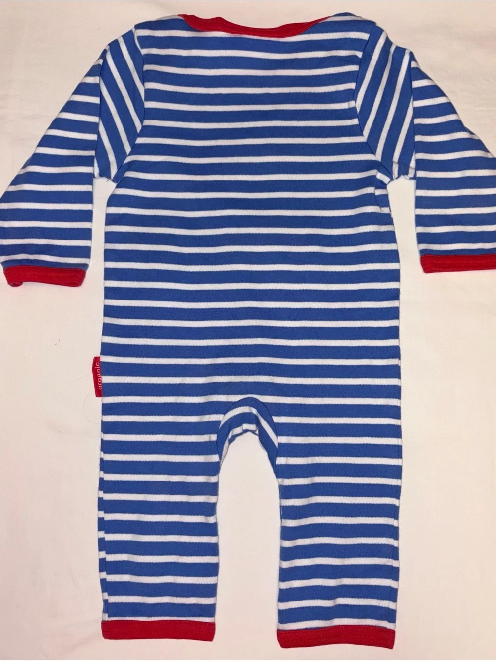 Toby Tiger organic cotton romper w/mouse applique sz 6-12 months EUC
